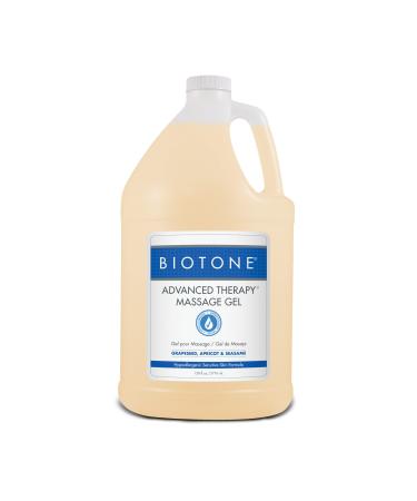 BIOTONE Advanced Therapy Massage Gel, Smooth, Silky Glide Without the Oil Feel, Ideal Workability, Nut-Oil Free, Hypoallergenic 128 Fl Oz (Pack of 1)