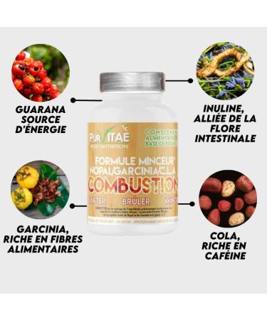 Powerful Fat Burner | Garcinia Inulin Guarana and Cola | Increases Metabolic Rate | Made in France | 18 Days of Treatment | Pure Vita Burning - Buy Online on GoSupps.com