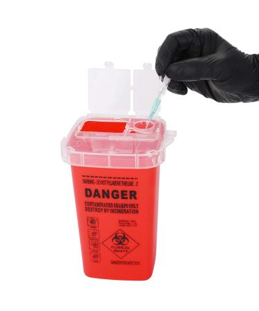 DOWEI Sharps Disposal Container 5 Pack - 1 Quart Biohazard Needle Disposal for Supplies - Buy Online on GoSupps.com