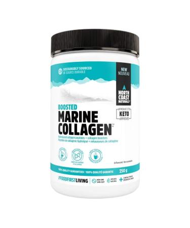 North Coast Naturals Boosted Marine Collagen peptides Contains Type I Peptides 250 g Unflavoured