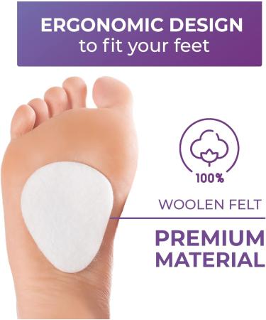 Homergy Metatarsal Pads - Foot Cushions for Pain Relief - 12 Pieces - Metatarsal & Morton's Neuroma Support - Buy Online on GoSupps.com
