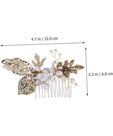 FRCOLOR 1pc Bridal Comb Women Headdress Pearl Hair Pin Bridal Side Comb Crystal Headpiece Wedding Hair Comb Hair Teasing Comb Tiara Bride Hair Comb Decorate Manual Women's Alloy - Buy Online on GoSupps.com