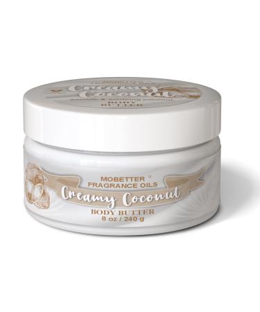 MOBETTER FRAGRANCE OILS Creamy Coconut 8 Oz Body Butter for Unisex