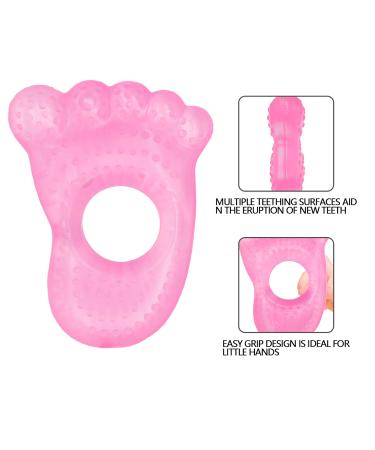 3-Pack Frozen Water Teether Teething Toys for Babies 0-6 Months - BPA Free Soothing Teether Set in Blue/Pink/Green - Buy Online on GoSupps.com