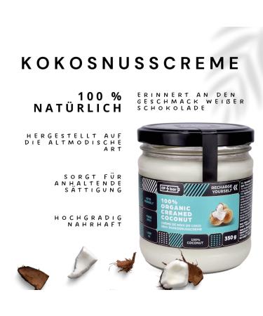 Coconut Cream Spread - 100% Pure Ground Coconut Vegan Keto Gluten-Free 3x350g - Delicious White Chocolate Flavor for Cooking & Baking - Buy Online on GoSupps.com