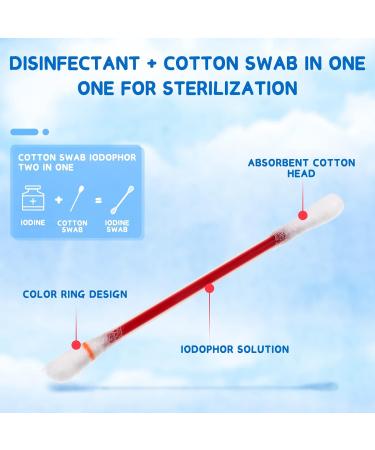SUPVOX 50pcs Disposable Cotton Swab for Skin Disinfection - Iodophor Swab for Hospital & Home Use - Buy Online on GoSupps.com