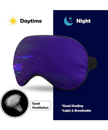 Soft Blackout Eye Mask for Sleeping | Adjustable Straps & Digital Abstract Design | Perfect Travel Eye Mask for Women - Buy Online on GoSupps.com