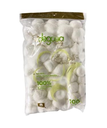 Cotton Balls Large Size for Facial Treatments, Nails and Make-Up Removal, Applying Tonics & Cleansers, Multi-Purpose Soft Natural Cotton Balls