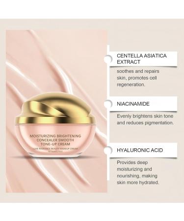 YUNFAX Moisturizing Brightening ToneUp Cream 50 g Luxe Radiance Concealer & Hydrating Foundation Full Body Use to cover blemish and uneven skin ideal for lazy makeup and all skin types Bullet 2 pieces - Buy Online on GoSupps.com