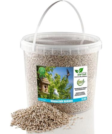 5kg Sunflower Seeds for Wild Birds - Premium Peeled Scatter Feed in Bucket - Buy Online on GoSupps.com