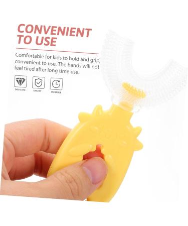 Beavorty 24 STK U-Shaped Toothbrush for Kids | Silicone Manual Toothbrush for Children | Girl's Dental Care Aid - Buy Online on GoSupps.com