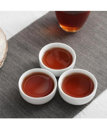 HQZM Yunnan Laobangzhang Golden Button Ancient Tree Puer Ripe Tea Cake 357g The Supreme Of Rich Tea Charm - Buy Online on GoSupps.com