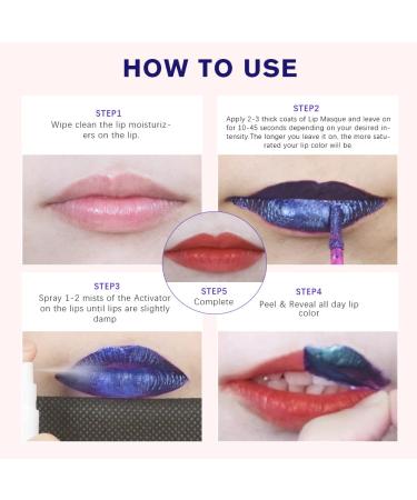 Ibcccndc Peel Off Red Lip Stain Set - Long Lasting Waterproof Liquid Lipstick Kit (Active 7&13) - Buy Online on GoSupps.com