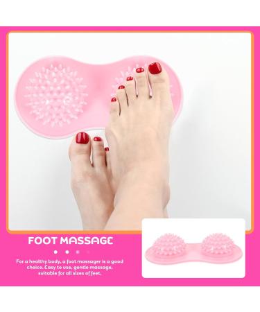 Healvian Foot Massage Ball Set - 2 Half Ball Balance Pods for Deep Tissue Relief Acupuncture Support & Plantar Fasciitis Exercise - Pink - Buy Online on GoSupps.com