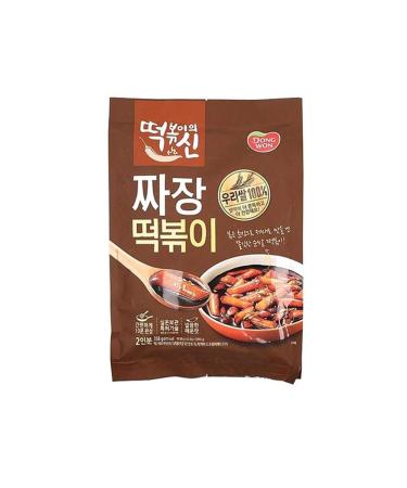 Jajang Spicy and Sweet Rice Cake Tteokbokki Korean 358g 1 Pack (2 Servings)
