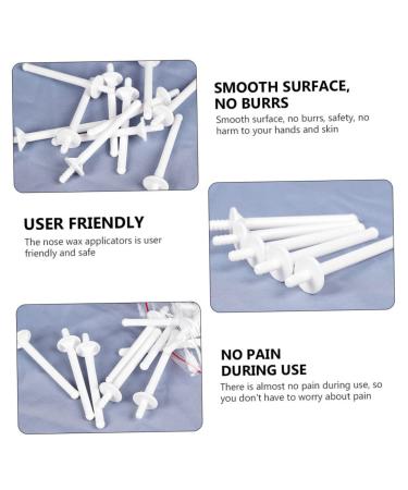 Minkissy 150 Pcs Nose Hair Wax Pencil Sticks - Efficient Hair Removal Kit for Ladies | Plastic Cleaning Spatula for Nostrils - Buy Online on GoSupps.com
