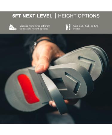 6FT Club Next Level 3-Layer Adjustable Height Increase Insoles for Lo-Tops (8.5-12 US) - Arch & Heel Support - Buy Online on GoSupps.com