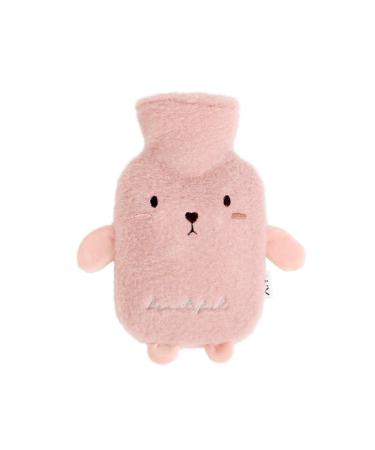 Hot Water Bag Warm Water Bag Hot Water Bottles Cosy Fluffy Soft Plush Cute Pattern for Back Legs Waist Warm for Family or Girlfriend (1pc 1000ml 26x15cm Pink)
