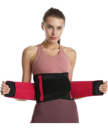 Lightweight Back Brace for Lower Back Pain Relief Breathable Mesh Lumbar Support Belt Lumbar Straps Adjustable Slim Fit for Under Clothes Wear (Color : Purple Size : X-Large) (Red Small) (Purple La Purple Large - Buy Online on GoSupps.com