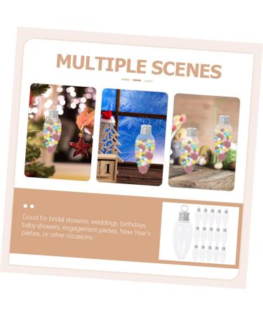 ABOOFAN 60 Pcs Small Light Bulb Candy Bottle Banquet Chocolate Box Christmas - Buy Online on GoSupps.com