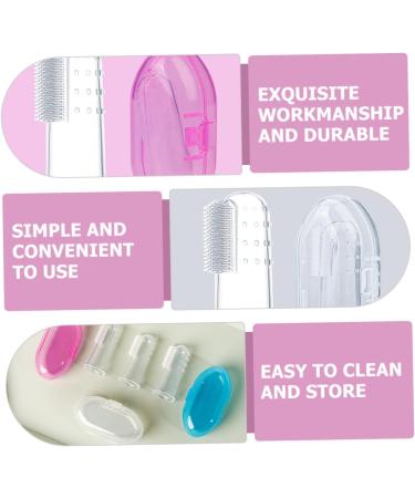 FRCOLOR 9Pcs Finger Oral Massager - Toddler Teeth Cleaning & Teething Brush for Healthy Gums | International Shipping Available - Buy Online on GoSupps.com