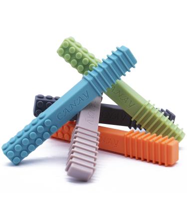 Sensory Chew Stick Toys (5 Pack) - Extra Tough Tool for ADHD, Autism, SPD - Oral Motor Stimulation for Special Needs - Buy Online on GoSupps.com