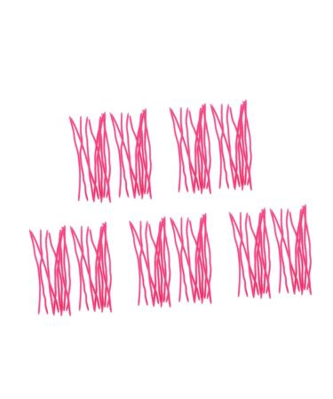 NOLITOY 5sets Perm Tools Curling Wand Hair Rollers Crimper Hair Tool Hair Curler Perm Rods Rosy 20pcs*5