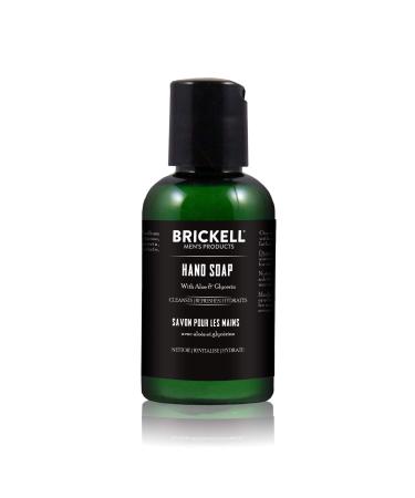 Brickell Men's Hand Soap For Men Natural and Organic Moisturizing Liquid Hand Soap Cedarwood & Rain