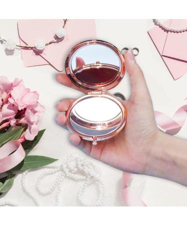 Rose Gold Compact Mirror for Mother of The Groom - Mother's Day/Birthday/Wedding Gift - Buy Online on GoSupps.com