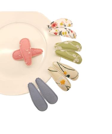 Lyxoto 20-Piece Colorful Hair Clips for Girls & Women | Slipproof Metal Hair Accessories | Embroidered Floral Designs | 5cm Long - Style 2 - Buy Online on GoSupps.com