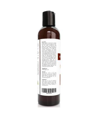 Velona Wheat Germ Oil USP Grade 8 oz - 100% Pure Carrier Oil for Cooking and Skin Care - Buy Online on GoSupps.com