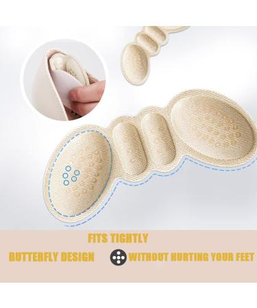 Heel Pads Inserts for Women - Adjustable Adhesive Pain Relief Foot Care Stickers (Beige Non-Slip 3mm) - International Shipping Available - Buy Online on GoSupps.com