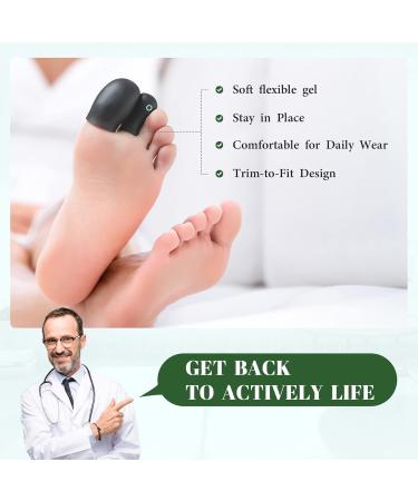 Bukihome 12 Pack Gel Toe Caps & Protectors for Corns, Blisters, Ingrown Toenails - Toe Cushions for Pain Relief - Men & Women (4 Large + 8 Small) - Buy Online on GoSupps.com