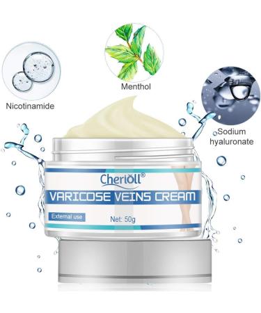 Varicose & Spider Veins Cream for Legs - Improve Blood Circulation, Varicose Care Ointment (50g) - Buy Online on GoSupps.com