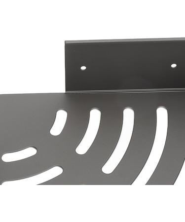 Verdant Touch Triangle Wall Shelves Large Capacity Aluminum Corner Wall Shelves Punch-Free Grey - Buy Online on GoSupps.com