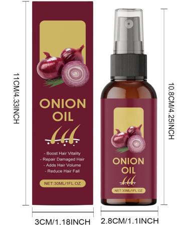  Jesshiny Red onion hair oil organic red onion oil serum spray for healthier hair moisturizing and non-greasy strengthens hair roots reduces hair breakage 30 ml - Buy Online on GoSupps.com