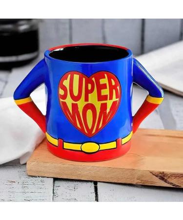 BARGAINS-GALORE Super MOM Mug Tea Coffee HOT Drink Kitchen Novelty Birthday Present Xmas Gift - Buy Online on GoSupps.com