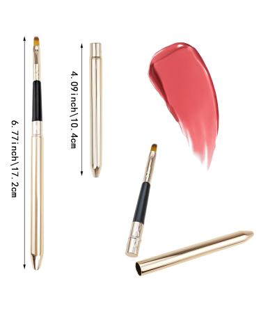 3 Pack Portable Travel Lip Brush & Retractable Lip Balm Applicator - Reusable Makeup Tool for Perfect Lipstick & Gloss Application - Buy Online on GoSupps.com