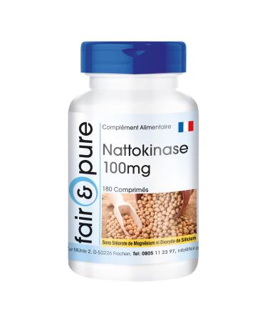 Fair & Pure - Nattokinase 100mg - highly dosed - vegan - 180 tablets