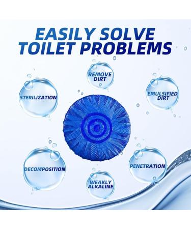 Fiorky 12Pcs/Pack Cleaning Tablets Antibacterial Bowl Cleaner Tablet Effervescent Automatic Bowl Cleaners Deodorizer Tablets Cleaning Tools - Buy Online on GoSupps.com