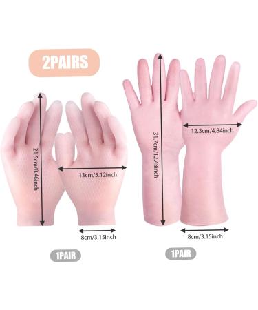 Cotton Gloves Moisturizing Gloves Overnight 2 Pairs Non-slip Palm Elastic Lotion Gloves freely Size Waterproof Gloves for Dry Hands Chapped Skin - Buy Online on GoSupps.com