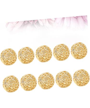 Vintage Spacer Beads- Designed with Unique Hollow Style Make it Chic and Special. Golden 1.2X1.2cm - Buy Online on GoSupps.com