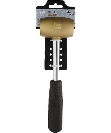 The Beadsmith Brass Head Mallet 10 - 2LB Hammer for Dapping, Chasing & Stamping - Buy Online on GoSupps.com