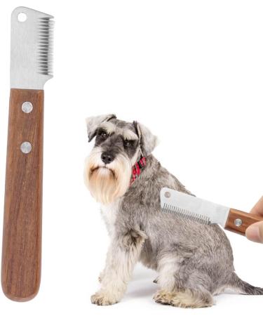 Dog Professional Stripping Knife Stripping Knives Tool Hand Stripping Knife for Border Terrier Pet Grooming Tool Coat King Rake Pet Undercoat Rake for Dogs and Cats - Buy Online on GoSupps.com