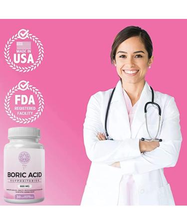 Magic V Boric Acid Suppositories 600mg - 30 Count | Optimal pH Support | Made in USA - Buy Online on GoSupps.com