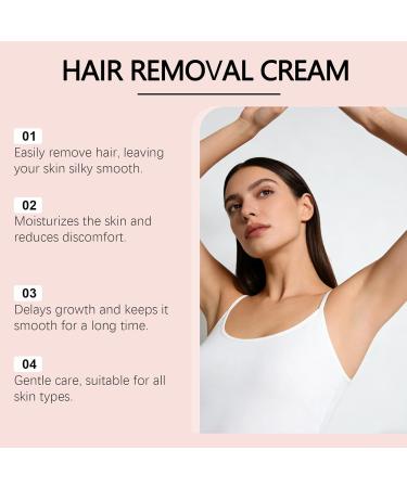  XINRAN Set of 2 moisturizing body creams - Long-lasting smoothing - Travel size - Body hair removal cream - On the go - Bikini line - Legs - Underarms - Face - Full body - Buy Online on GoSupps.com