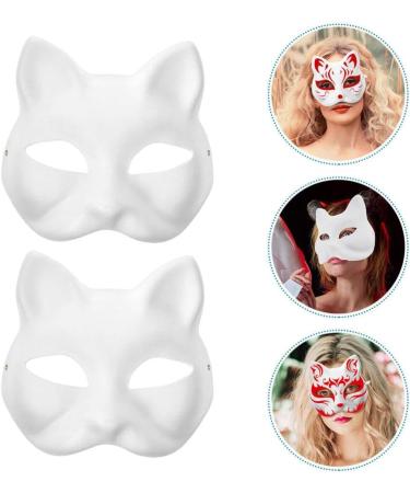 Magiclulu Cat Masks for Painting | 9 DIY White Derian Half Masks - Perfect for Kids' Cosplay Masquerades & Easter Party Gifts - Buy Online on GoSupps.com