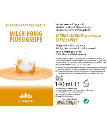 Milk Honey Liquid Soap with Milk Extract and Real Bee Honey Nourishing 140ml - Buy Online on GoSupps.com