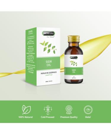 Hemani Sidr Oil 30ml - Zayt Al-Sidr - Aceite de Sidr -Sidr Tel -Sidr Ya Essential Oil - 100% Natural Halal Oil for Skin Hair & Wellness - Halal Essential Oil for Wellness and Relaxation - Buy Online on GoSupps.com