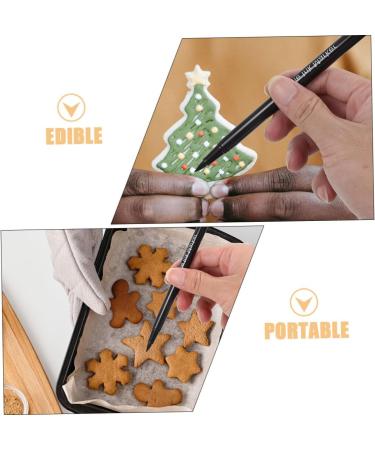Zerodeko 3pcs Baking Pigment Pen Edible Inks Markers Cake Writing Pens Food Edible Markers Black Plastic - Buy Online on GoSupps.com